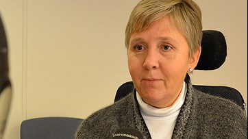 Lise Lidbäck. förbundsordförande Neuro. Foto: Håkan Sjunnesson