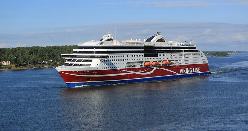 Foto på färjan Viking Line Grace. Fotografi.  