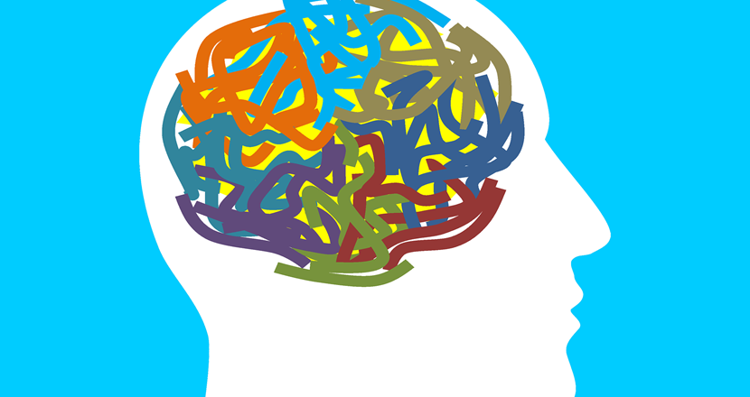 Tecknad bild av hjärnan