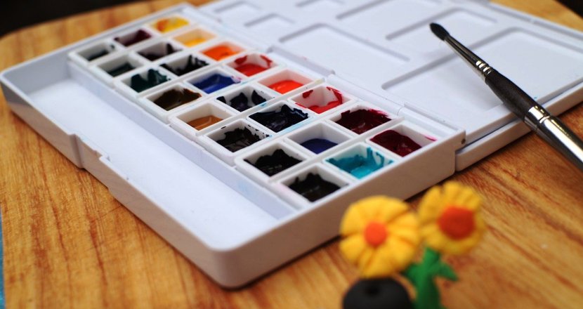 Akvarellfärger. Foto: Pixabay.