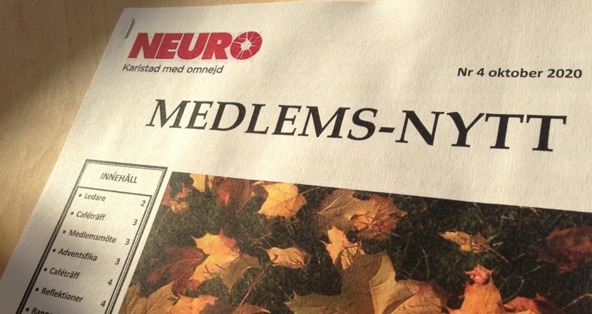 Framsidan Medlems-nytt nr 4/2020. Foto: Susanne Tågmark.