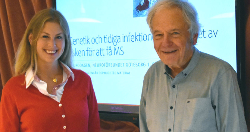 Caroline och Oluf på Neurodagen 2020