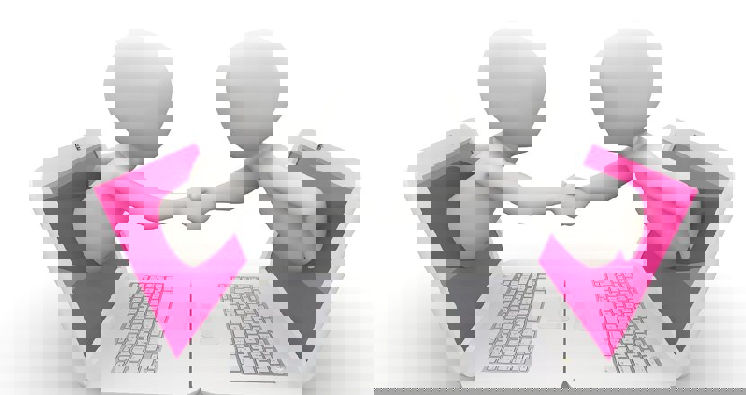 Möte via skärmar. Bild.