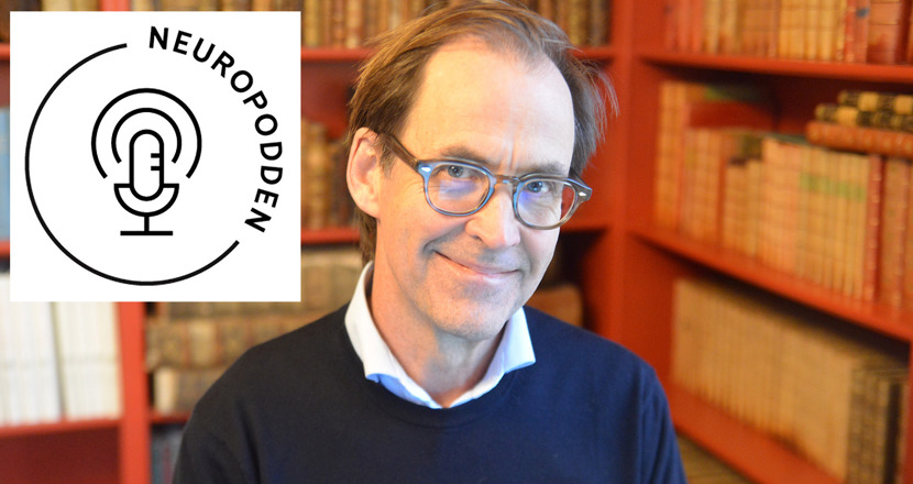 Professor Jan Hillert ler mot kameran. Foto: Håkan Sjunnesson