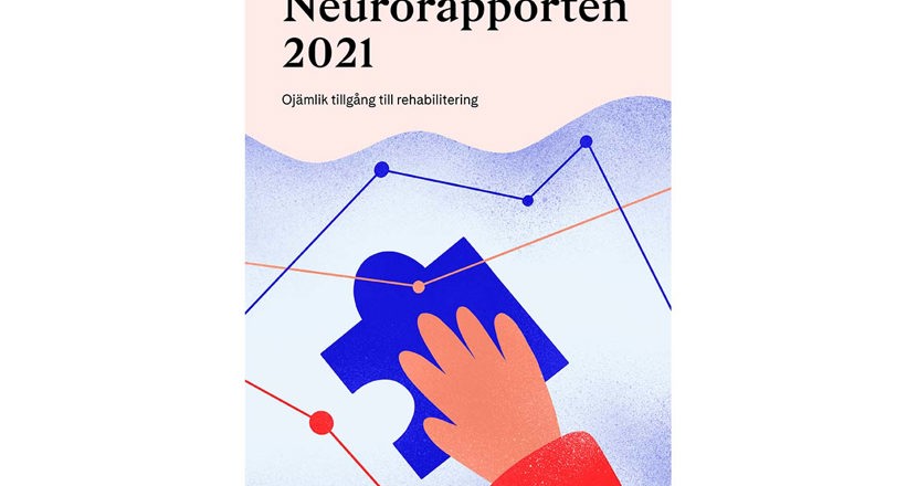 Framsidan på Neurorapporten 2021. Illustration.