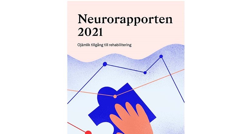 I den här rapporten undersöks tillgången till neurologisk rehabilitering. En bild på Neurorapporten 2021. Foto.