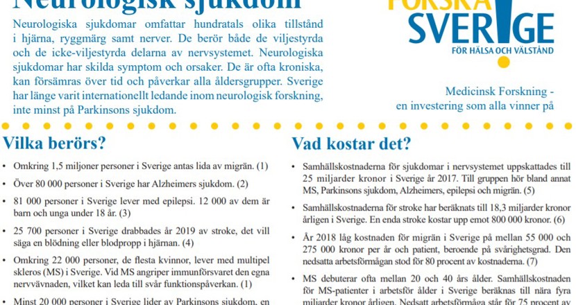 Bild på faktabladet. Skärmdump.