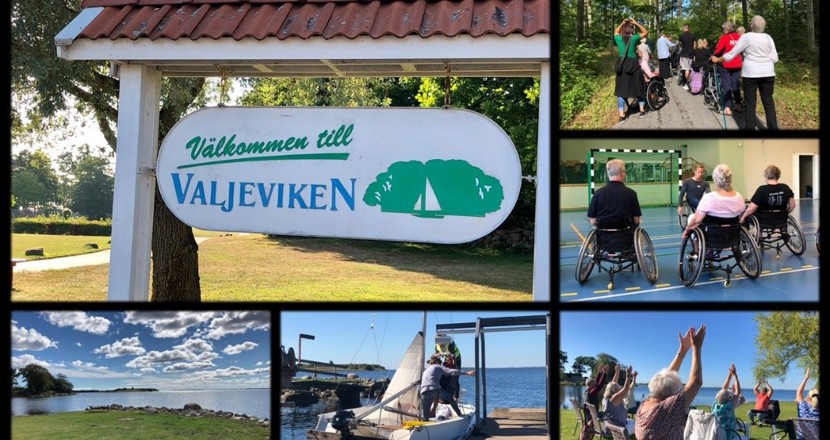 Bilder på vacker natur och olika aktiviteter på Valjeviken