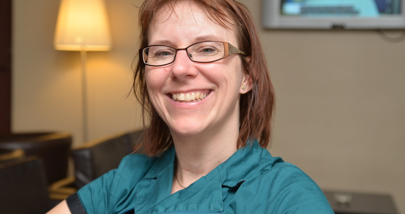 Porträttbild på Sara Riggare. Foto.