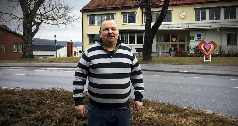 Benny Johansson utomhus. Foto.