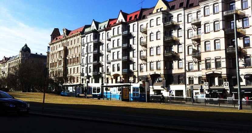 Bostadshus i centrala Göteborg. Foto.