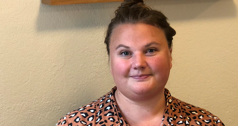 Porträttbild på Vanja. Foto.