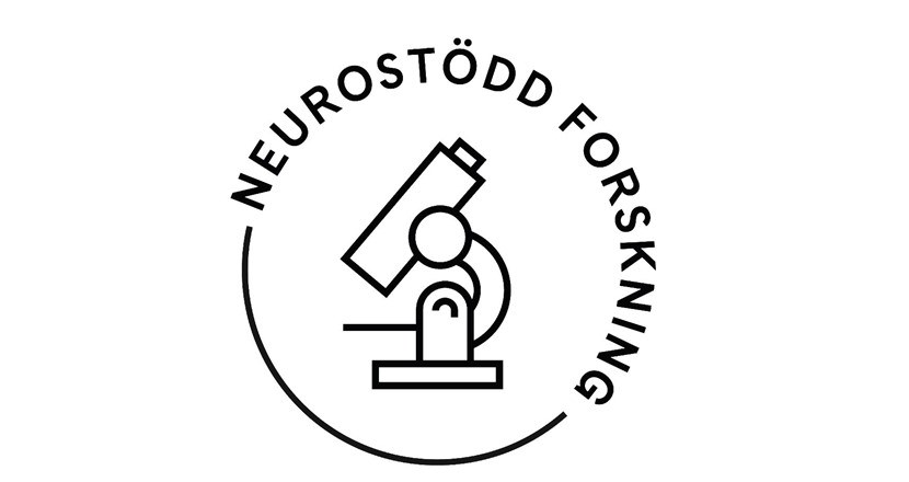 Tecknad logotyp med texten neurostödd forskning