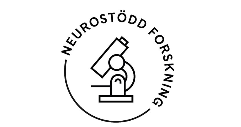 Tecknad logotyp med texten neurostödd forskning