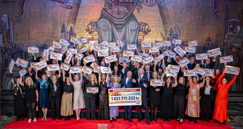 Gruppfoto från postkodgalan.