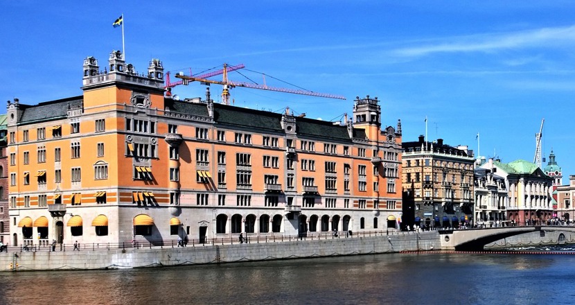 Rosenbad byggnad. Foto.