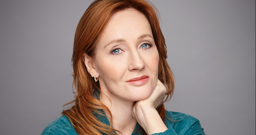 Porträtt på J K Rowling