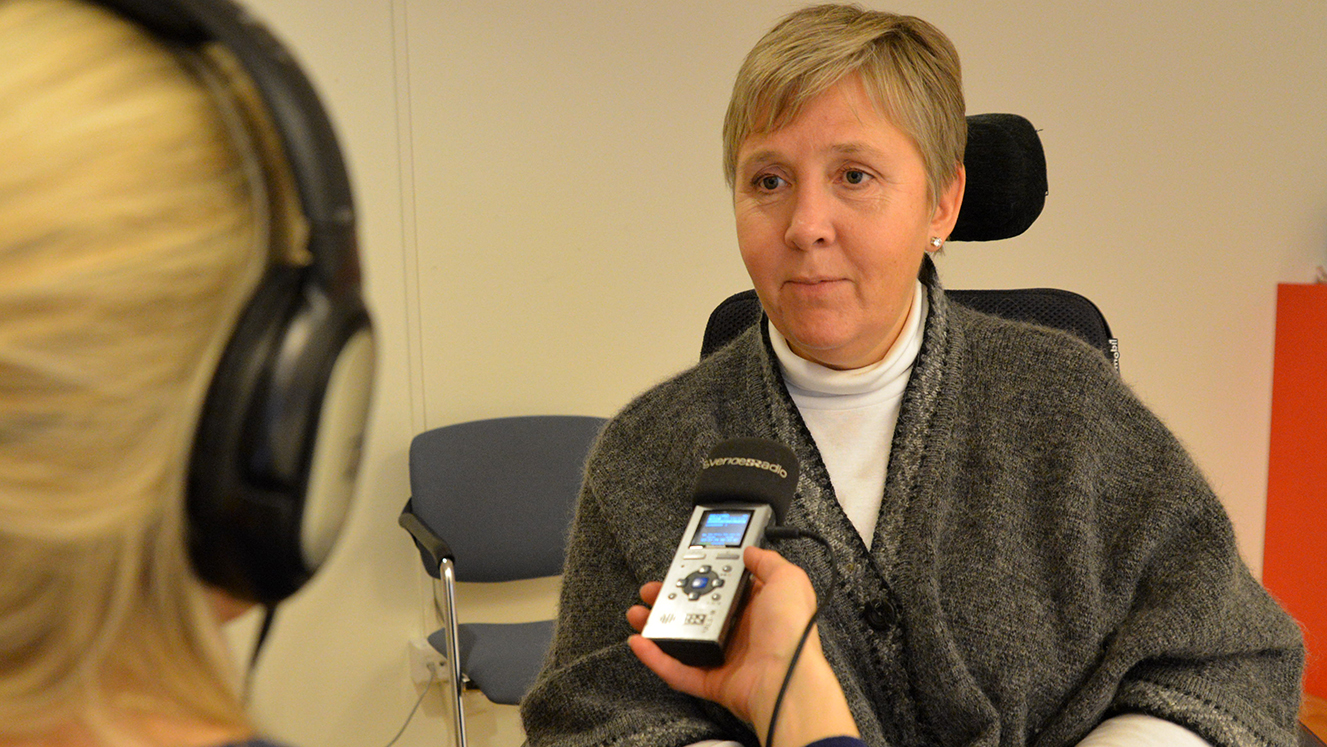 Lise Lidbäck ordförande för Neuro intervjuad i Sveriges radio än en gång. Foto: Håkan Sjunnesson