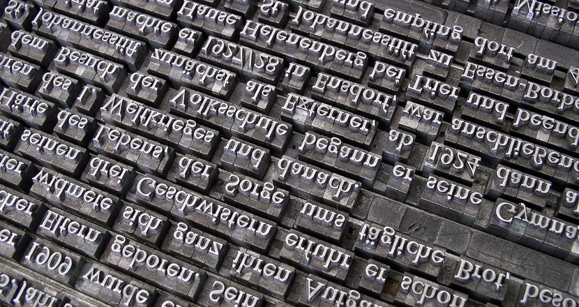 blytyper med bokstäver