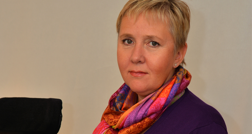 Porträtt på Lise Lidbäck. Foto.