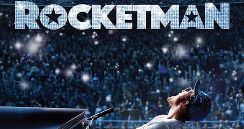 Filmposter från filmen Rocketman. Foto. 