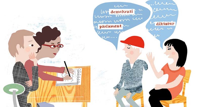 Människor som samtalar.