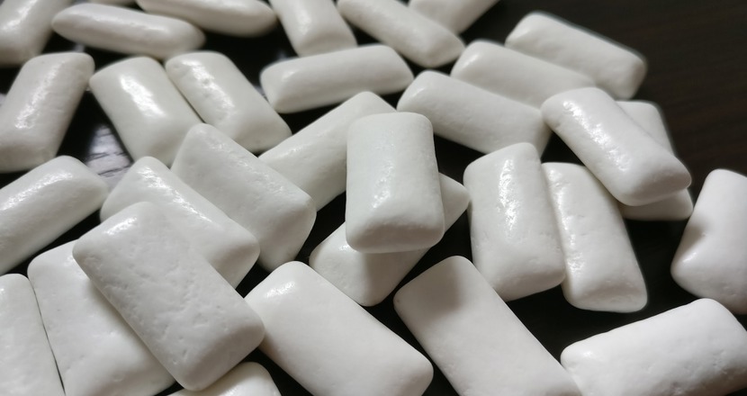 Många små tuggummin. Foto.