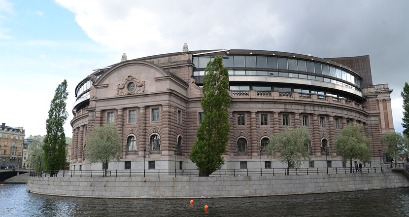 Riksdagshuset i Stockholm. Foto.