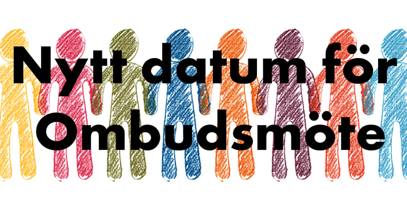 En rad med färgglada tecknade gubbar som håller hand. Med texten 