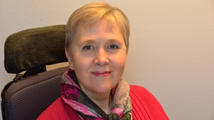Porträttbild av Lise Lidbäck, förbundsordförande Neuro. Foto: Håkan Sjunnesson